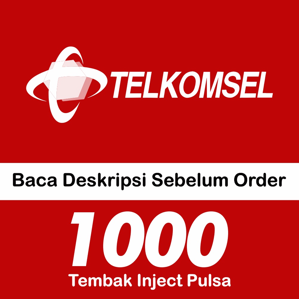 Isi Ulang Pulsa Telkomsel Reguler (Inject/Tembak) 1rb 1000 1k seribu | Menambah Masa Aktif