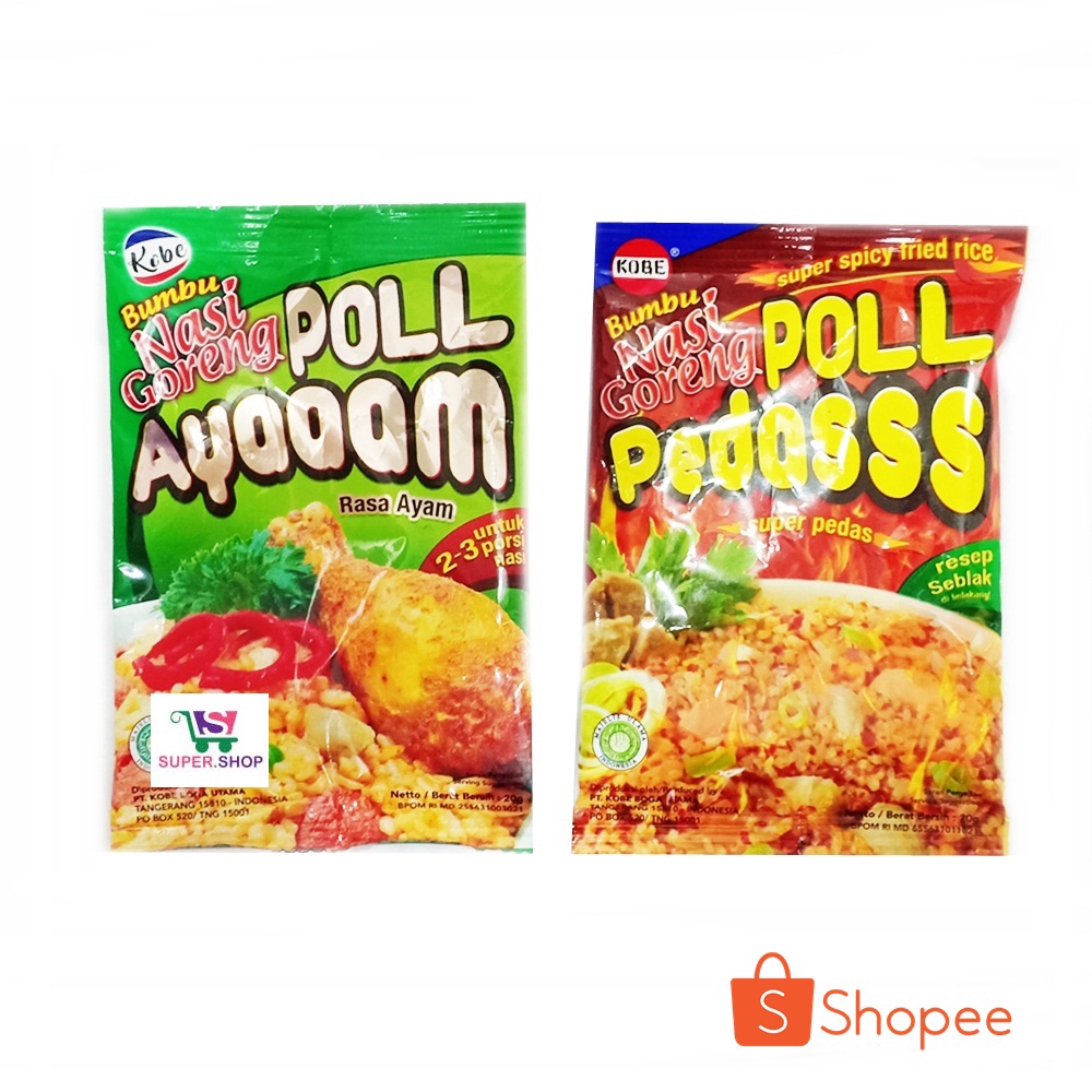 Kobe Bumbu Nasi Goreng Poll Ayam / Super Pedas 20 gr