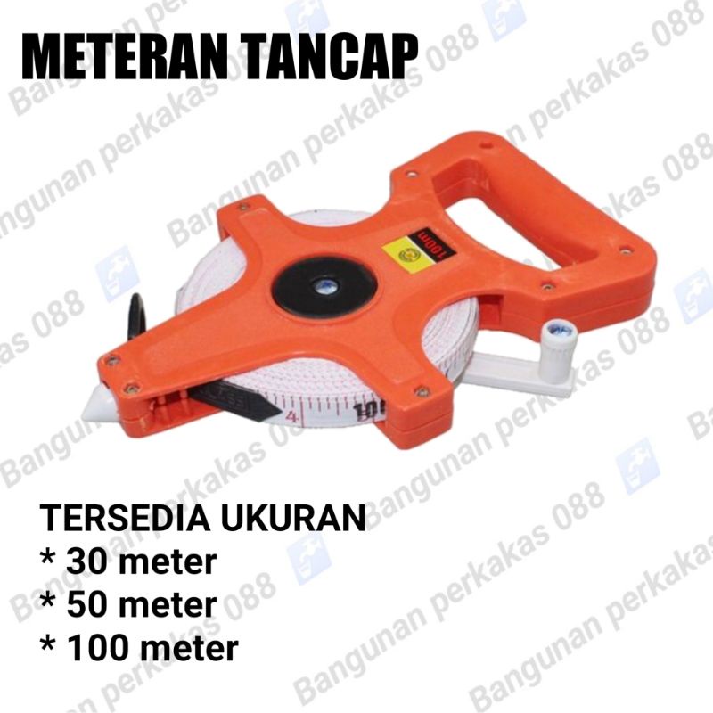 METERAN TANCAP VARIAN 30M, 50M, 100M/METERAN ROLL/METERAN TANAH MURAH/METERAN BULAT BAGUS