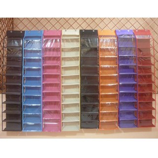 HSOZ Parasut Hanging Shoes Organizer Zipper Rak  Sepatu  