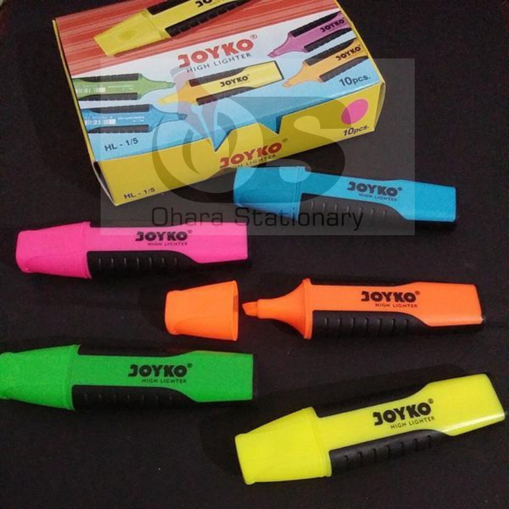 Jual JOYKO HIGHLIGHTER HL 15/ PEWARNA TEXT / BOX / 10 pcs Shopee