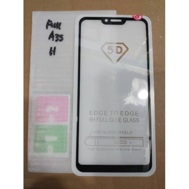 Tempered Glass Oppo A3S Anti Gores Oppo A3S Full Layar