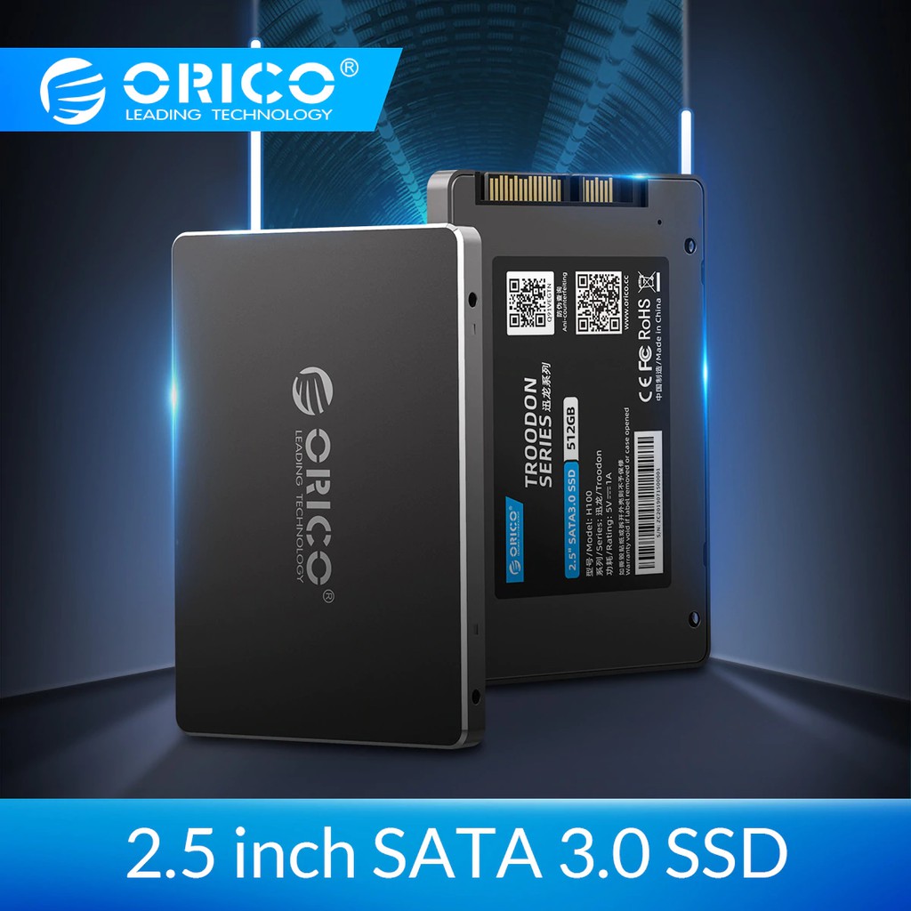 SSD ORICO 1TB 2.5 INCH SATA III 3.0 6GBPS ALUMINUM TLC 3D NAND FLASH TROODON H100 - SOLID STATE DRIVE 2.5&quot;