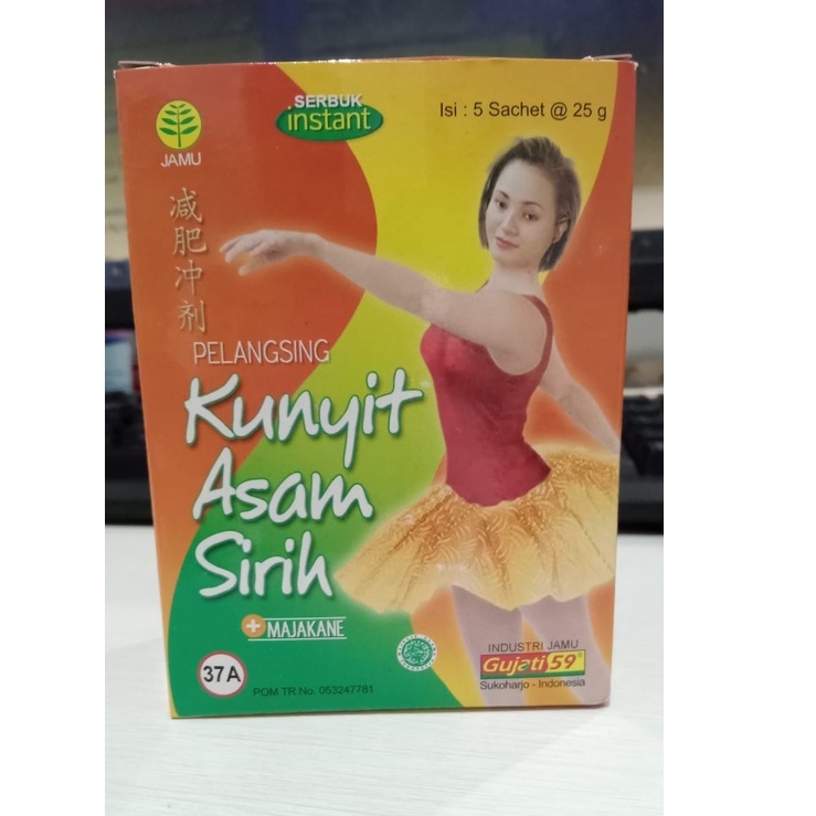 

Jamu Kunyit Asam Sirih + Majakane Gujati 59 (1 pack isi 5 pcs) / Jamu