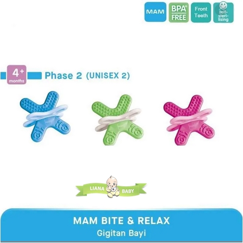 TEET75 GIGITAN BAYI MAM BITE &amp; RELAX TEETHER PHASE 2