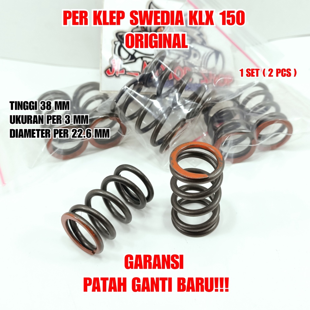 Pir Per Klep Swedia Original CRF KLX 150 D-Tracker 150 CRF150 L Verza Dll  Dijamin Original