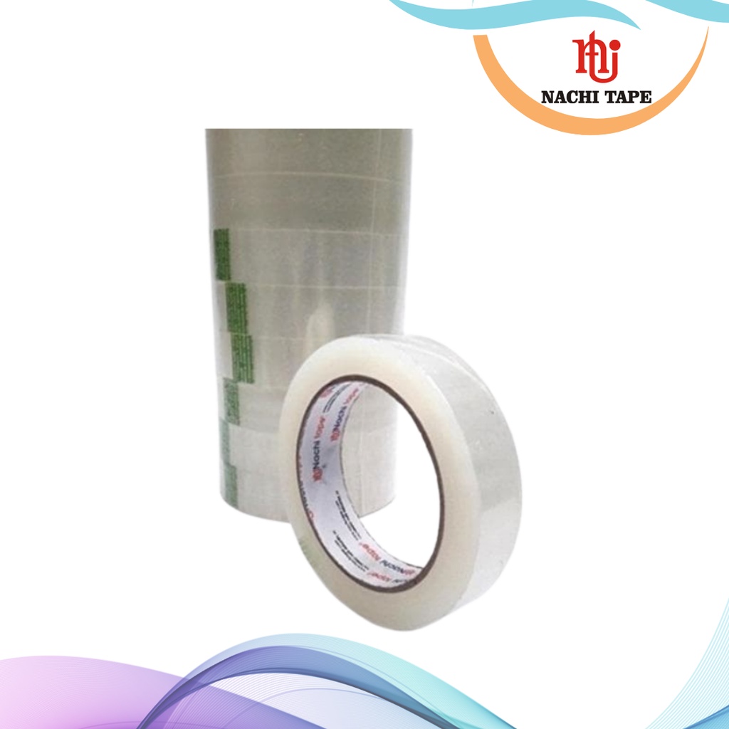 

STATIONERY TAPE TRANSPARANT / ISOLASI NACHI BENING 24 MM x 100 YARD (3 PCS)