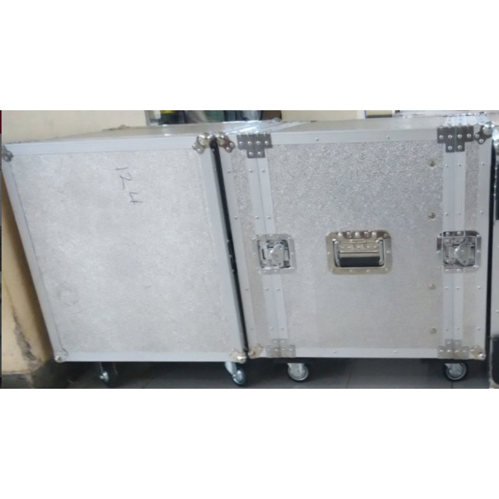 hardcase rack sound 12u fiberglass HITAM atau PUTIH ALMUNIUM JERUK