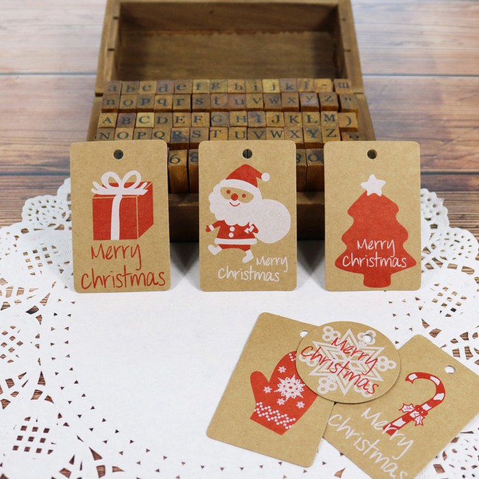 

HANG TAG NATAL ISI 10N + tali hand tag merry chirstmas natsoveniral kado hadiah