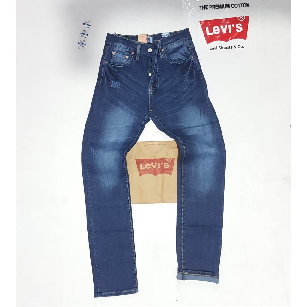 CELANA JEANS LEVIS 501 STREET PANJANG MADE IN USA/ CELANA JEANS PRIA 501 FULL KANCING