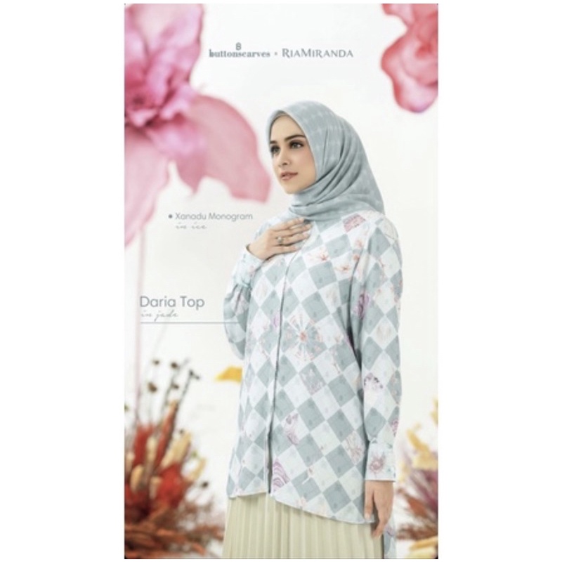 Daria Top Buttonscarves Ria Miranda preloved