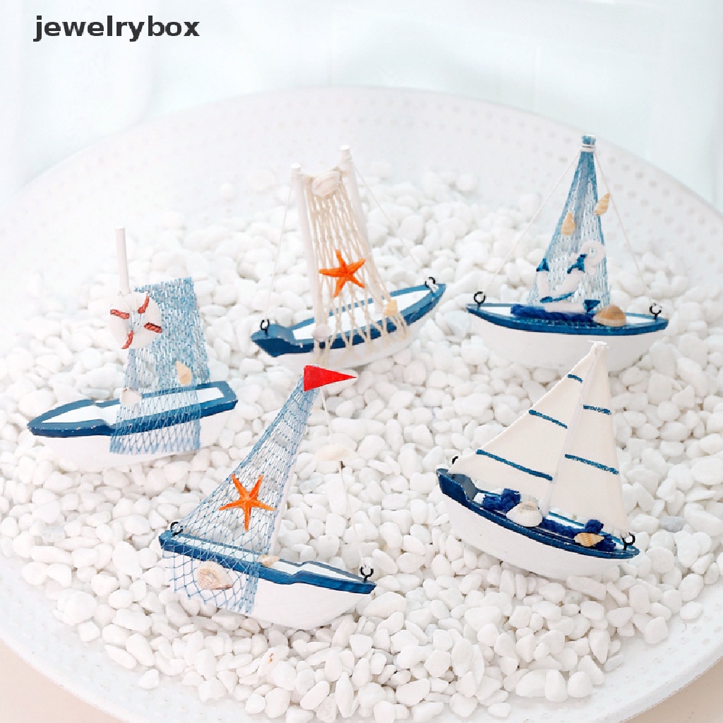 (jewelrybox) Miniatur Kapal Layar Untuk Dekorasi Rumah / Pantai