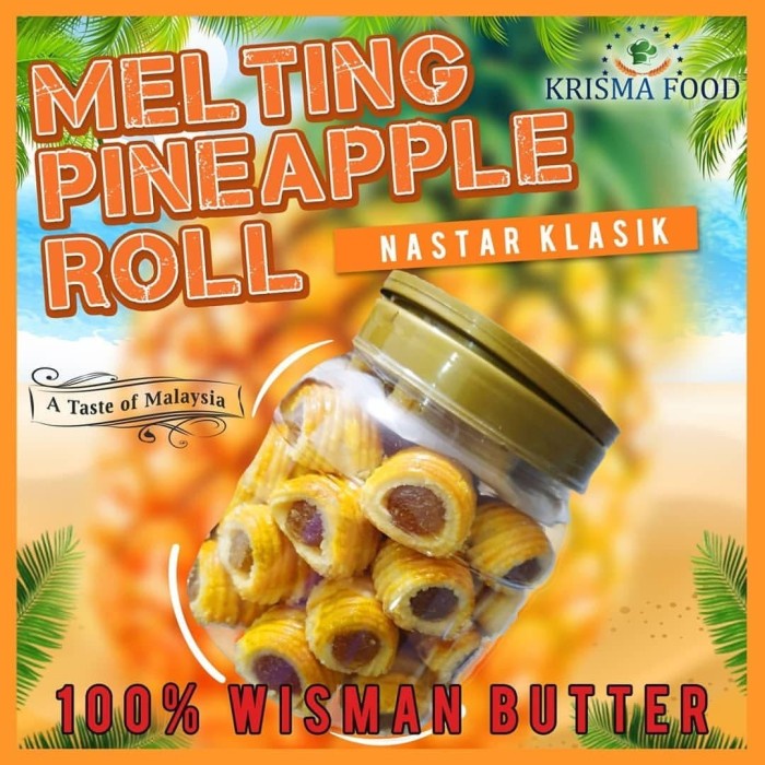 

T20Re Nastar Nanas Pineapple Roll Krisma Food Ht51Gr