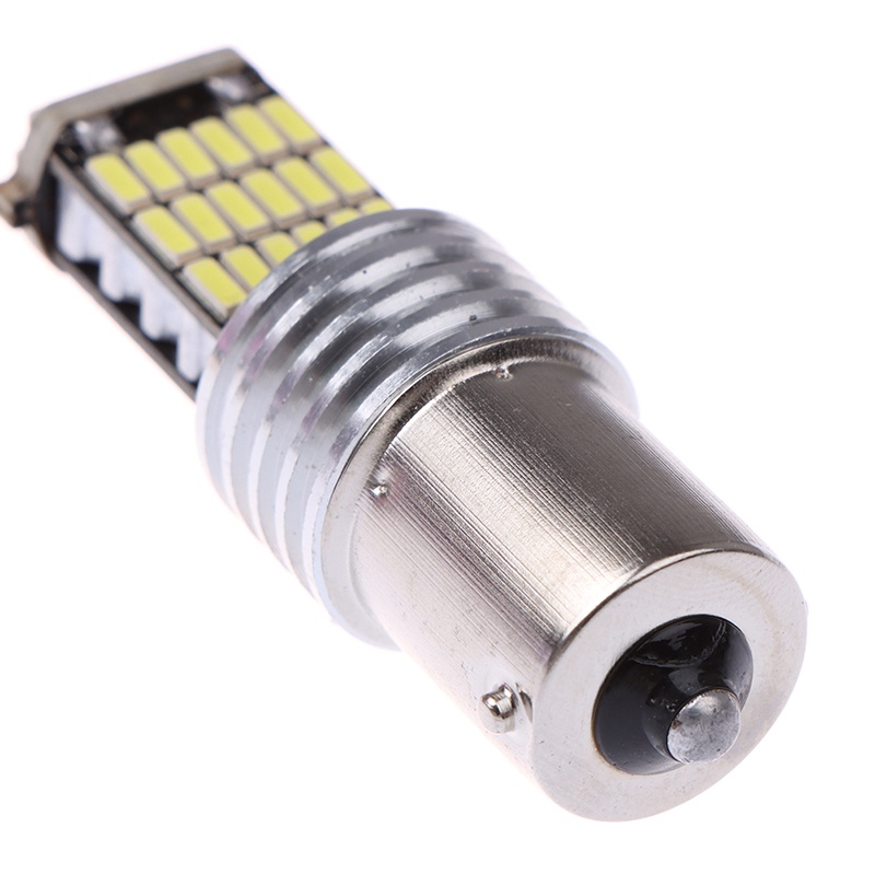 (LUCKID) 2pcs Lampu Rem LED Canbus 1156 15smd BA15S P21W 6000K High Power Warna Putih Untuk Mobil