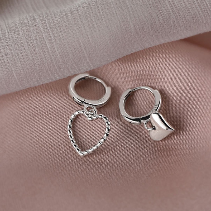 Asymmetric Love Earrings Accessories Trendy Korean Temperament