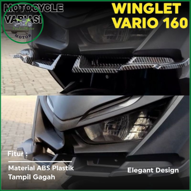 Winglet Vario 160 Carbon ABS Premuim Wingled Vario 160 Click 160