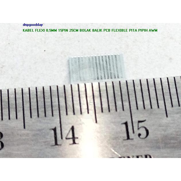 

Kabel Flexi 0,5Mm 15Pin 25Cm Bolak Balik Pcb Flexible Pita Pipih Awm Dnpgood11 Ayo Order
