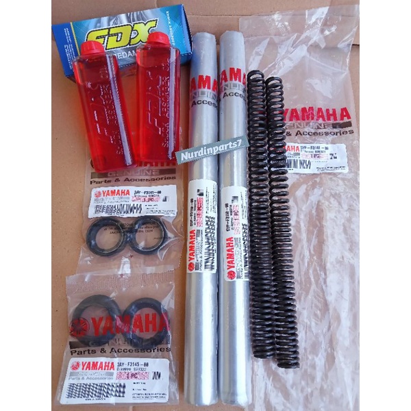 Paket As Shock Depan plus seal shock + Per Shock & Oil shock Yamaha Jupiter MX old Lama 1S7