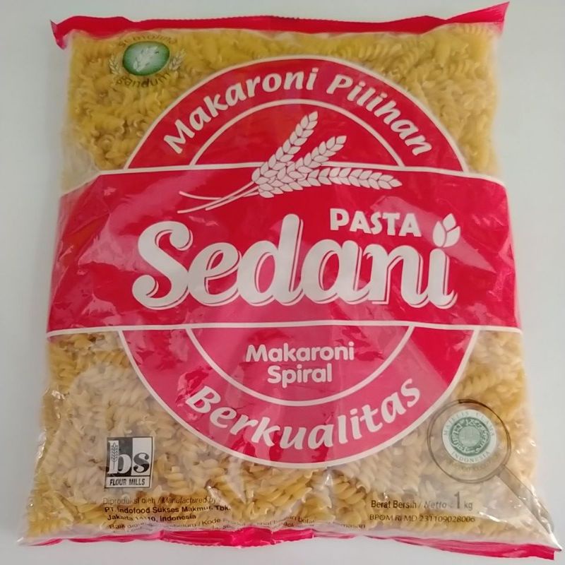 

SEDANI MAKARONI MACARONI SPIRAL 1KG - TASYA KITCHEN