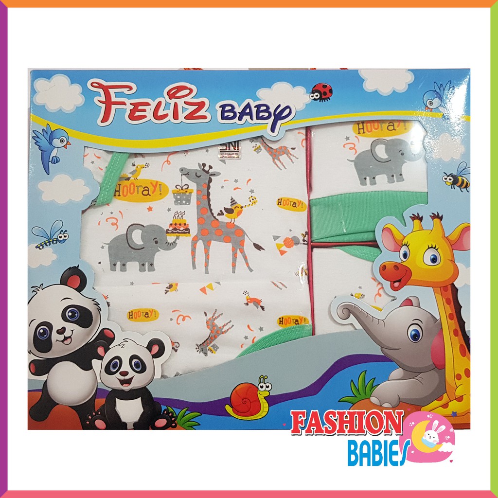 ❤ Baby Fashion ❤ FELIZ BABY SET MERAH / GIFTSET BABY / KADO BAYI