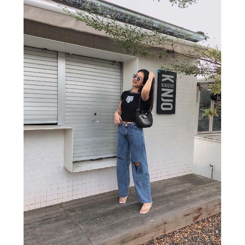 HIGHT WAIST KULOT JEANS SOBEK