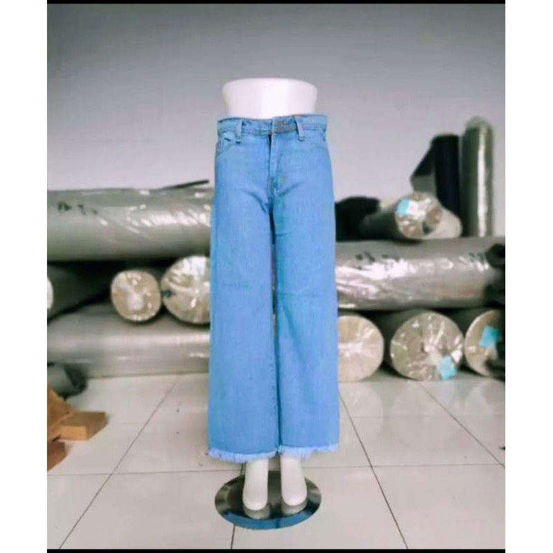 KULOTJEANS HIGHWAIST KULOT JEANS CELANA PANJANG WANITA JEANS WANITA CELANA KEKINIAN