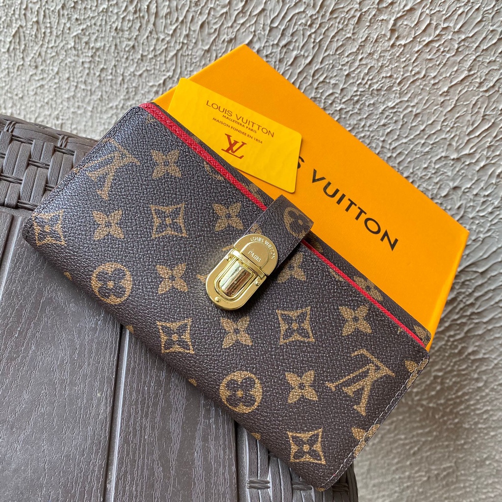 LUXY LX2132 DOMPET LIPAT WANITA MONOGRAM KUALITAS PLATINUM LENGKAP DENGAN BOX