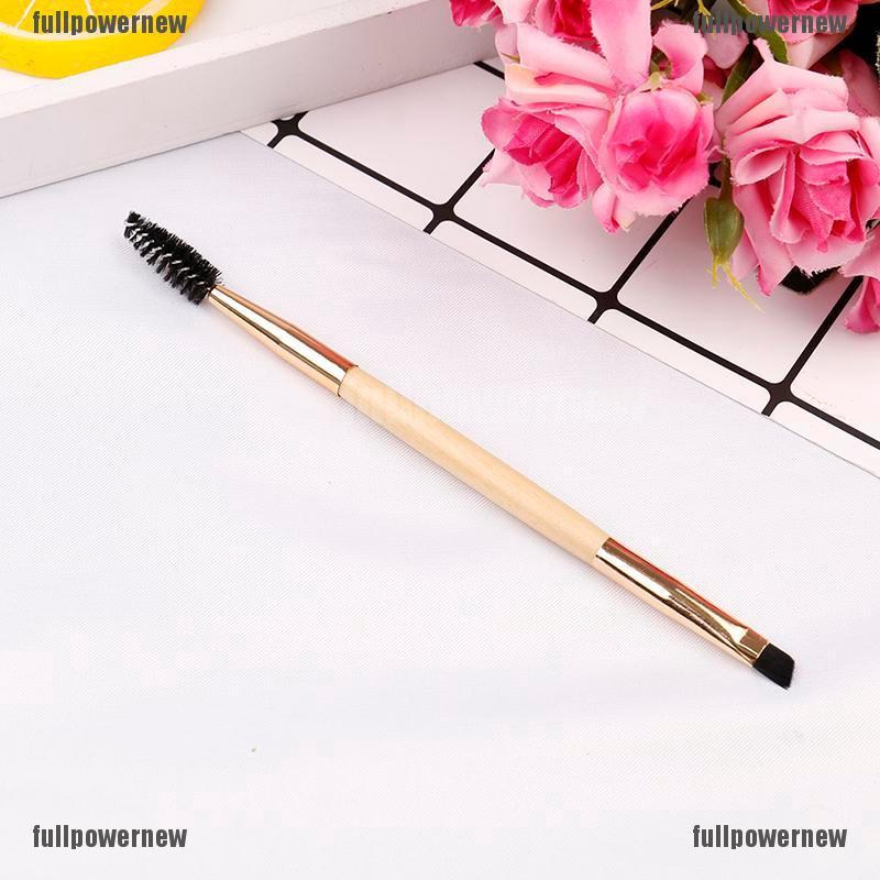 【COD】FLID Brush Profesional dengan Gagang Bambu Ganda + Sisir Alis