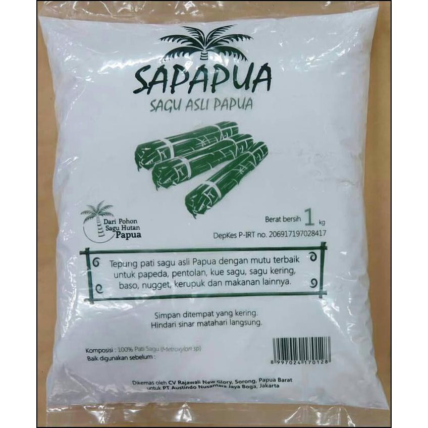 

SAPAPUA (TEPUNG SAGU DARI PAPUA) 1000 GRAM