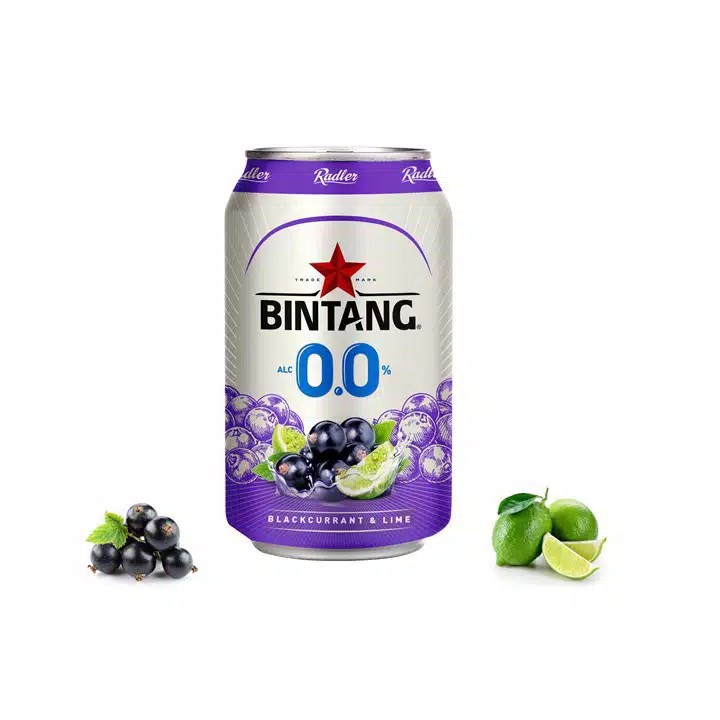 Bintang Radler 0.0% Blackcurrant & Lime 330 ml