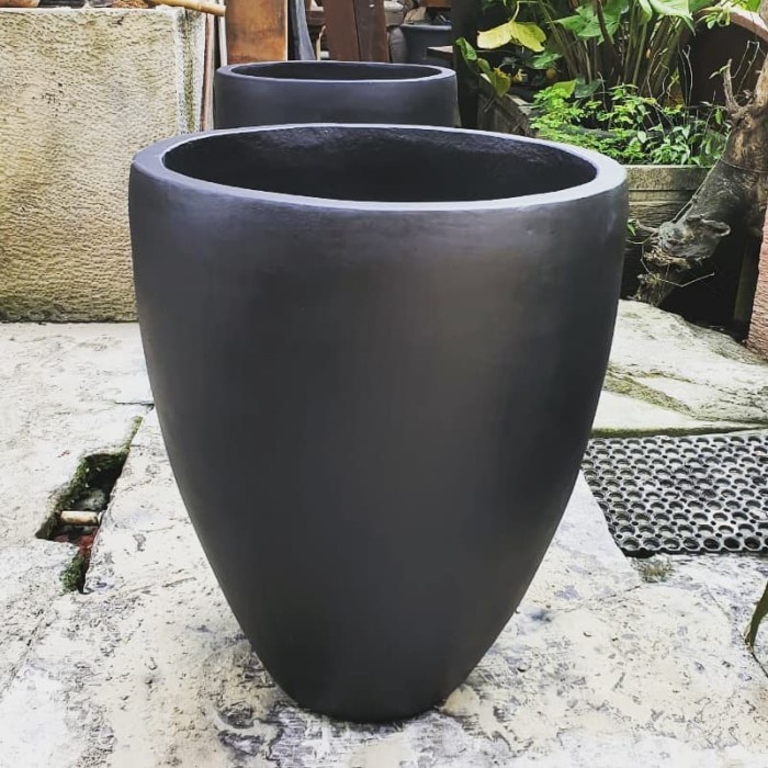 Pot Mewah Pusat Pot Teraso Tinggi 70 Diameter 60