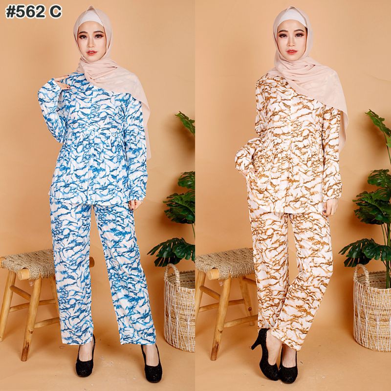 GR SET/ STELAN TIE DYE  RAYON (REAL PIC) LEMBUT KUALITAS PREMIUM SR 562C