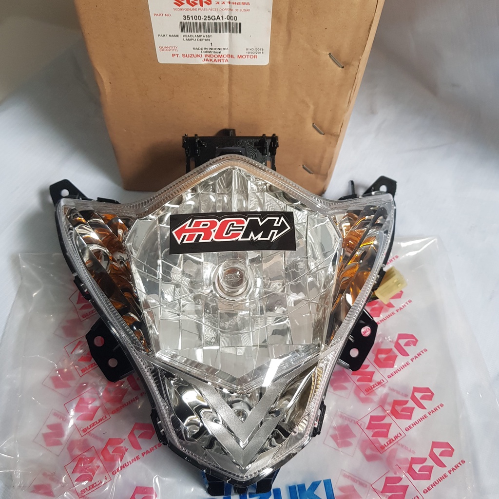 35100-25GA1-000 REFLEKTOR REFLECTOR LAMPU DEPAN DPN HEADLAMP HEAD LAMP SATRIA FU 150 2014 ORI ORIGINAL SUZUKI SGP ASLI