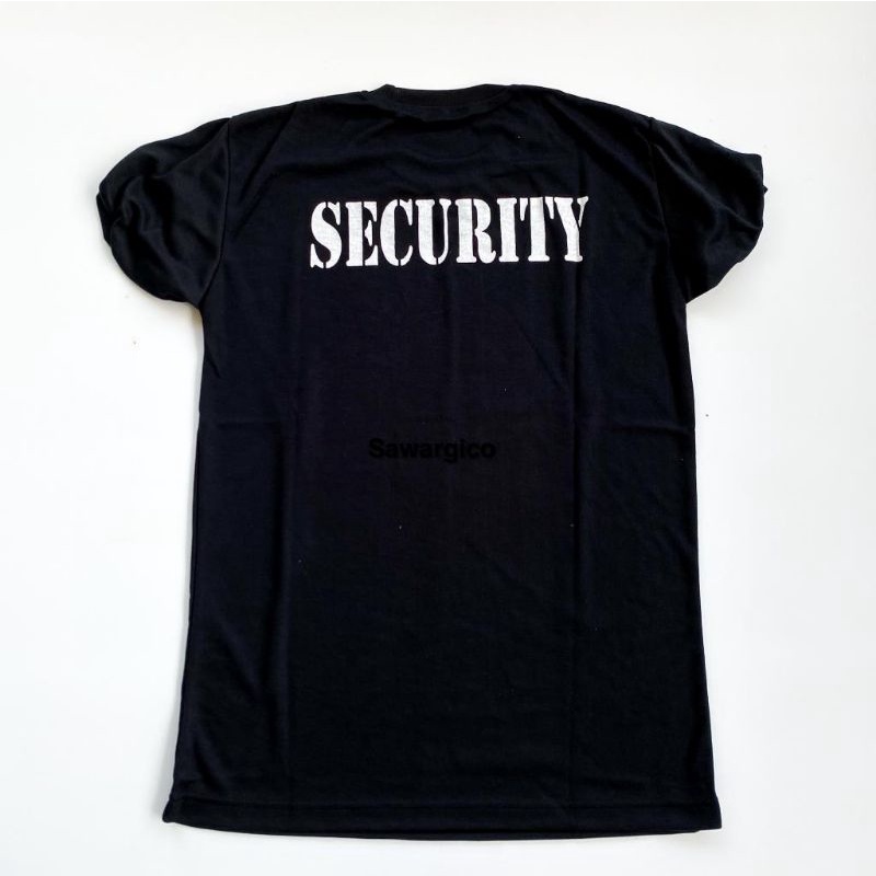 Baju kaos Satpam kaos Security kerah Pendek &amp; panjang