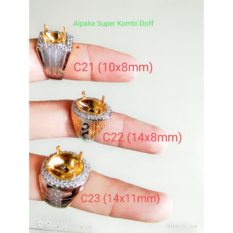 Ring Cincin Emban Alpaka Super Kombi Gold Doff 8