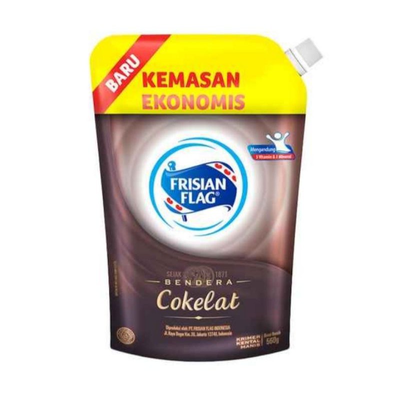 

Frisian Flag cokelat 560gr kemasan pouch