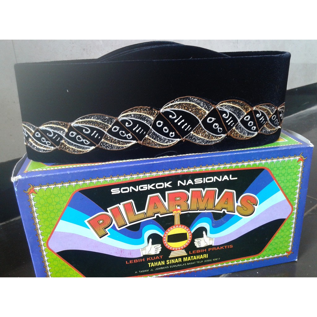 SONGKOK (PECI) JOHOR SUSUN / SONGKOK GUNUNG MOTIF LILIN