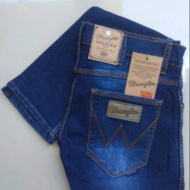 CELANA PANJANG SLIMFIT JEANS BIRU DONGKER SPRAY