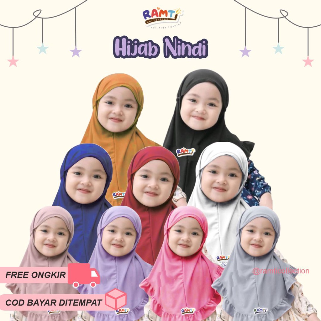 Hijab Nindi Anak | Hijab Anak Kekinian I Hijab Anak Simpel | Hijab Bayi Modern | Ootd Hijab Sikecil