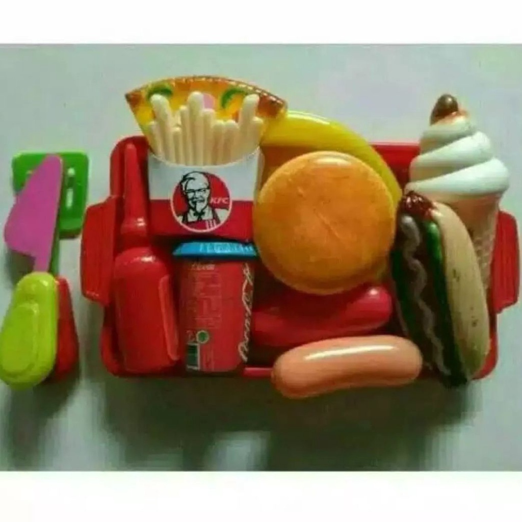 Mainan masak masakan food court / mainan anak perempuan ks67-4
