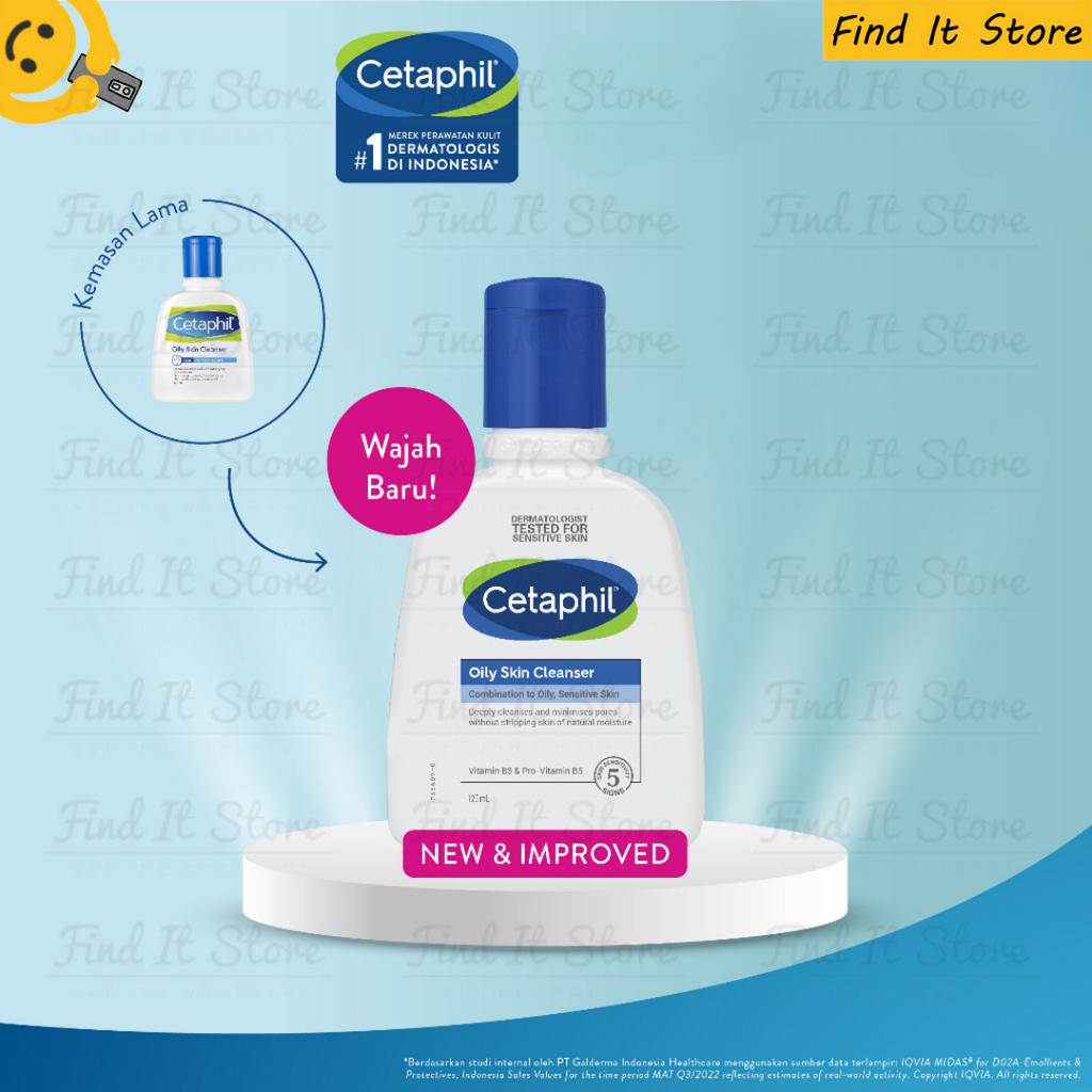 Cetaphil Gentle Oily Skin Cleanser Sabun Cuci Muka 59ml 125ml 250ml 500ml 1L 59 125 250 500 BPOM