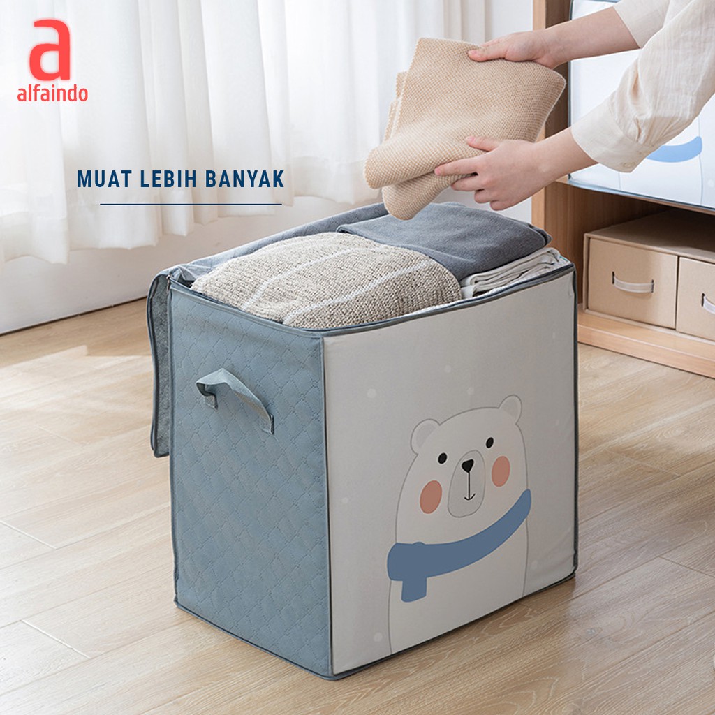 Kotak Penyimpanan Baju Selimut Mainan Serbaguna Storage Box Organizer TP008