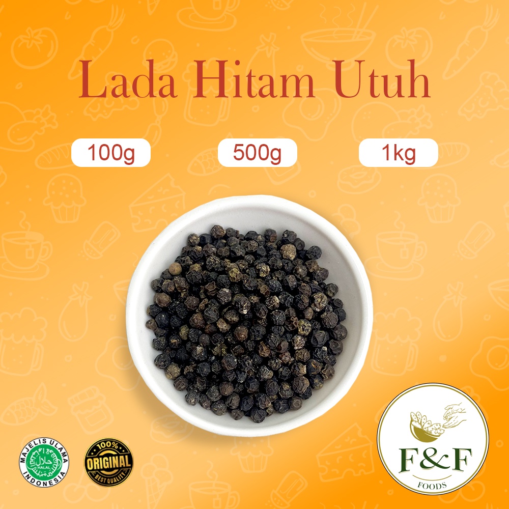 

BUBUK REMPAH MURNI - Black Pepper / Lada Hitam Utuh / Lada Hitam Bumbu