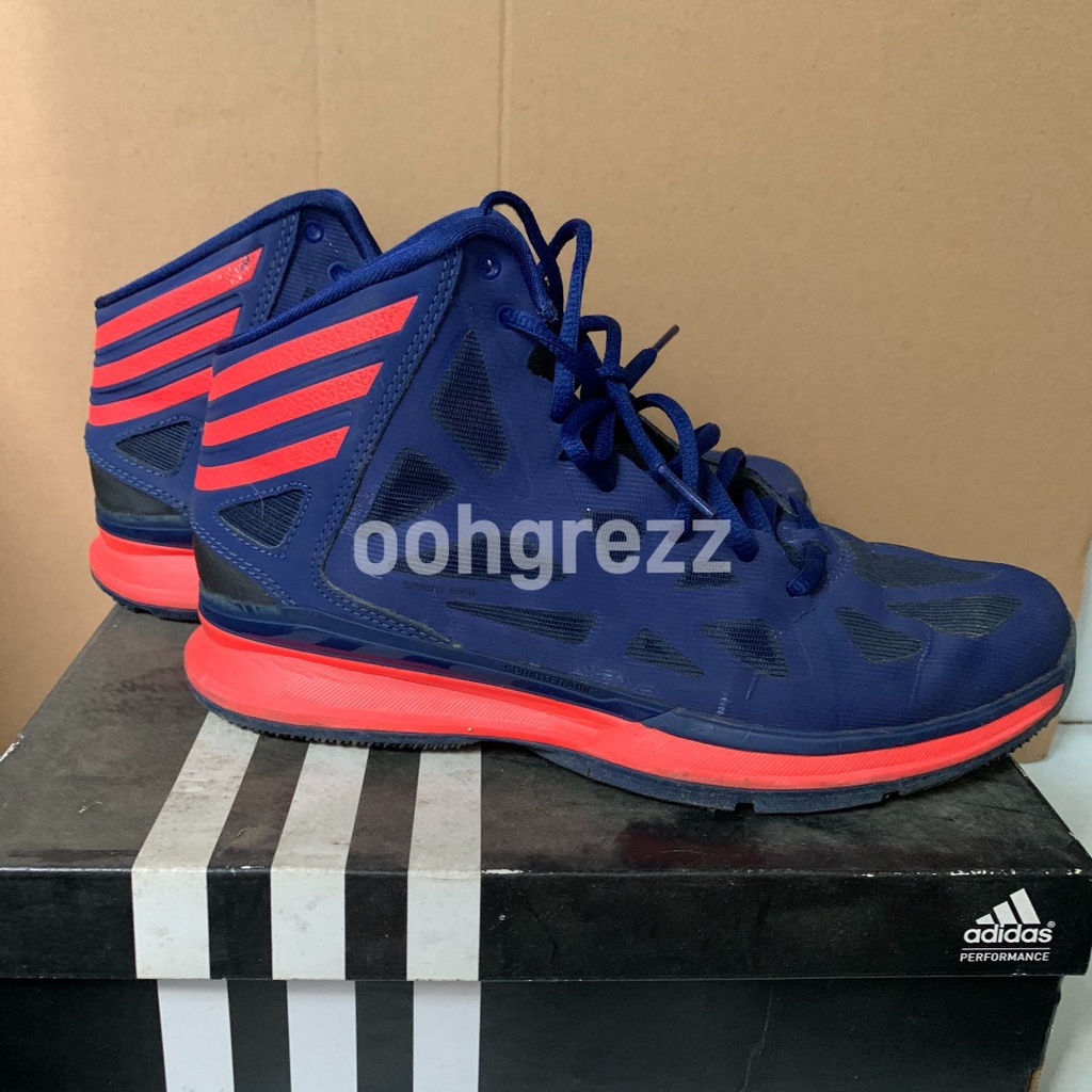 [THRIFT / PRELOVE] ADIDAS BASKETBALL SHOES KIDS CRAZY SHADOW 2 J ukuran US 6.5