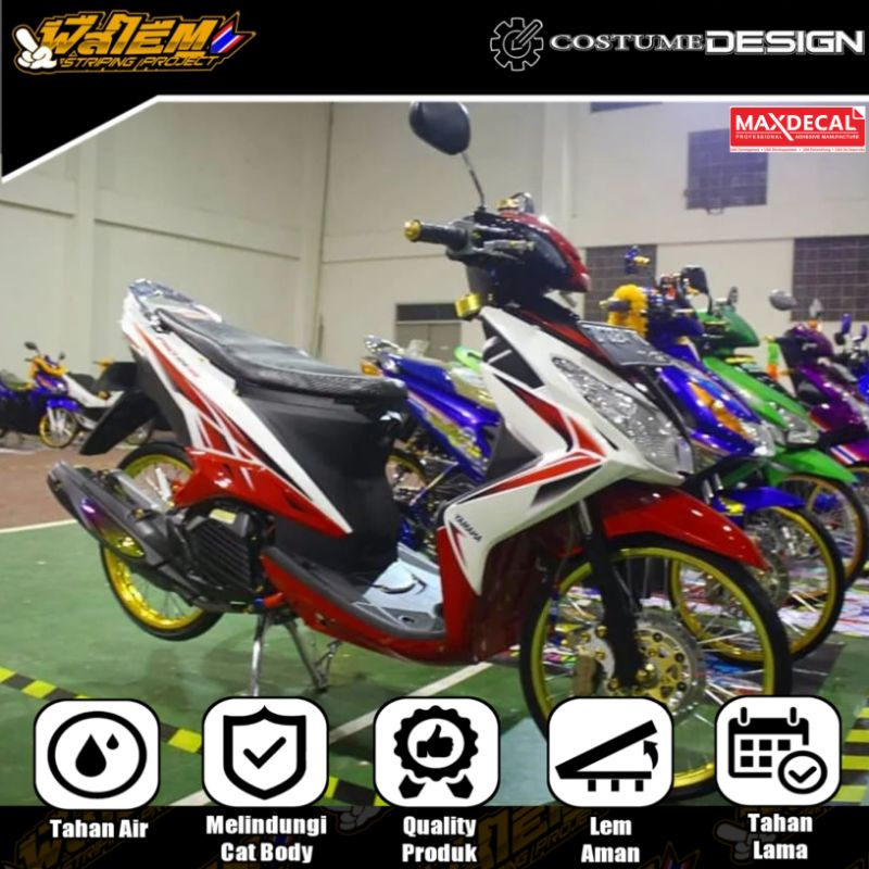 STRIPING STICKER XEON RC MIO 125 MX
