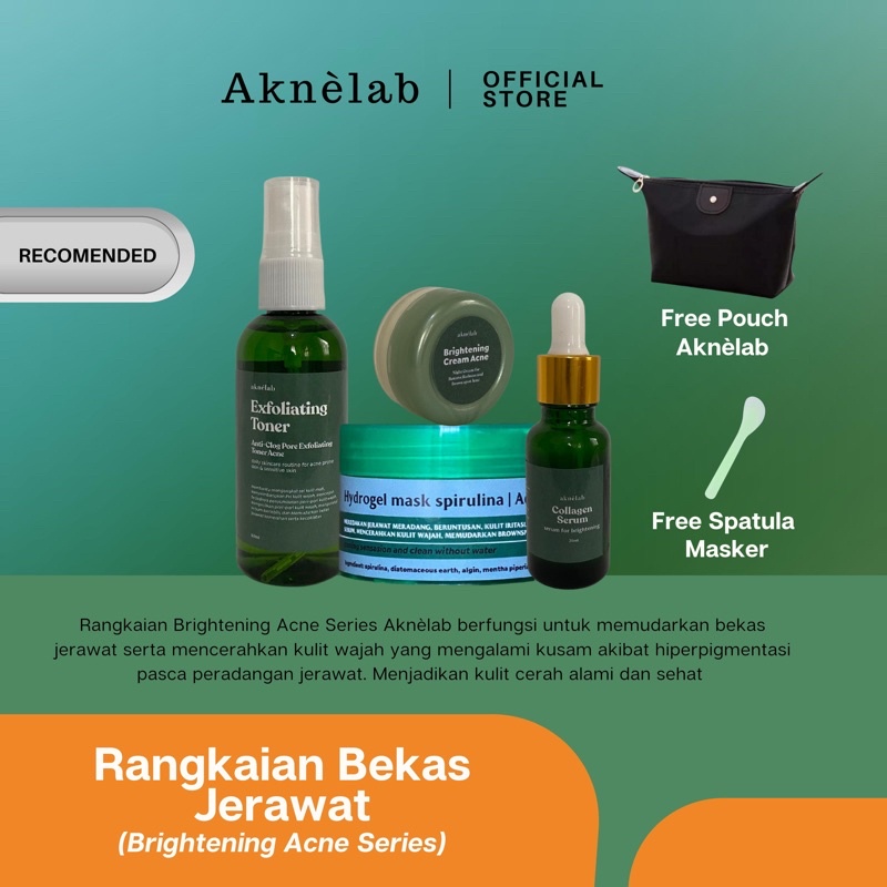 Brightening Acne Series Aknèlab (1 paket) mencerahkan &amp; menghilangkan bekas jerawat