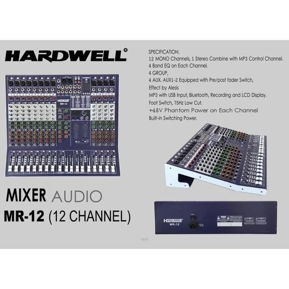 Hobi & Koleksi Musik Bk~ Mixer Audio Papan Mixer Hardwell Mr 12