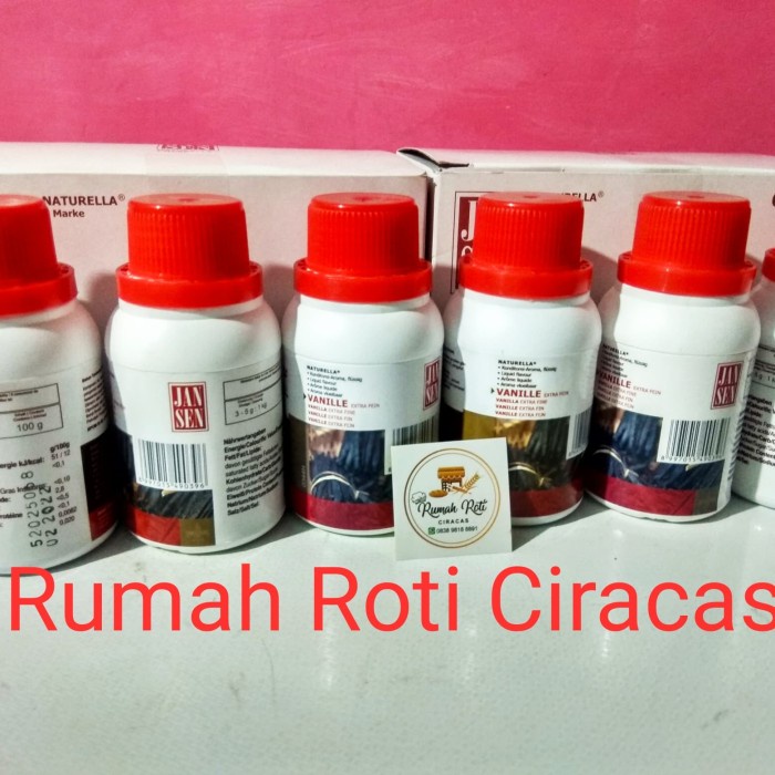 

ORIGINAL MURAH VANILA JANSEN 100GR PABRIK EXTRACT BOTOL PERASA VANILLA VANILI