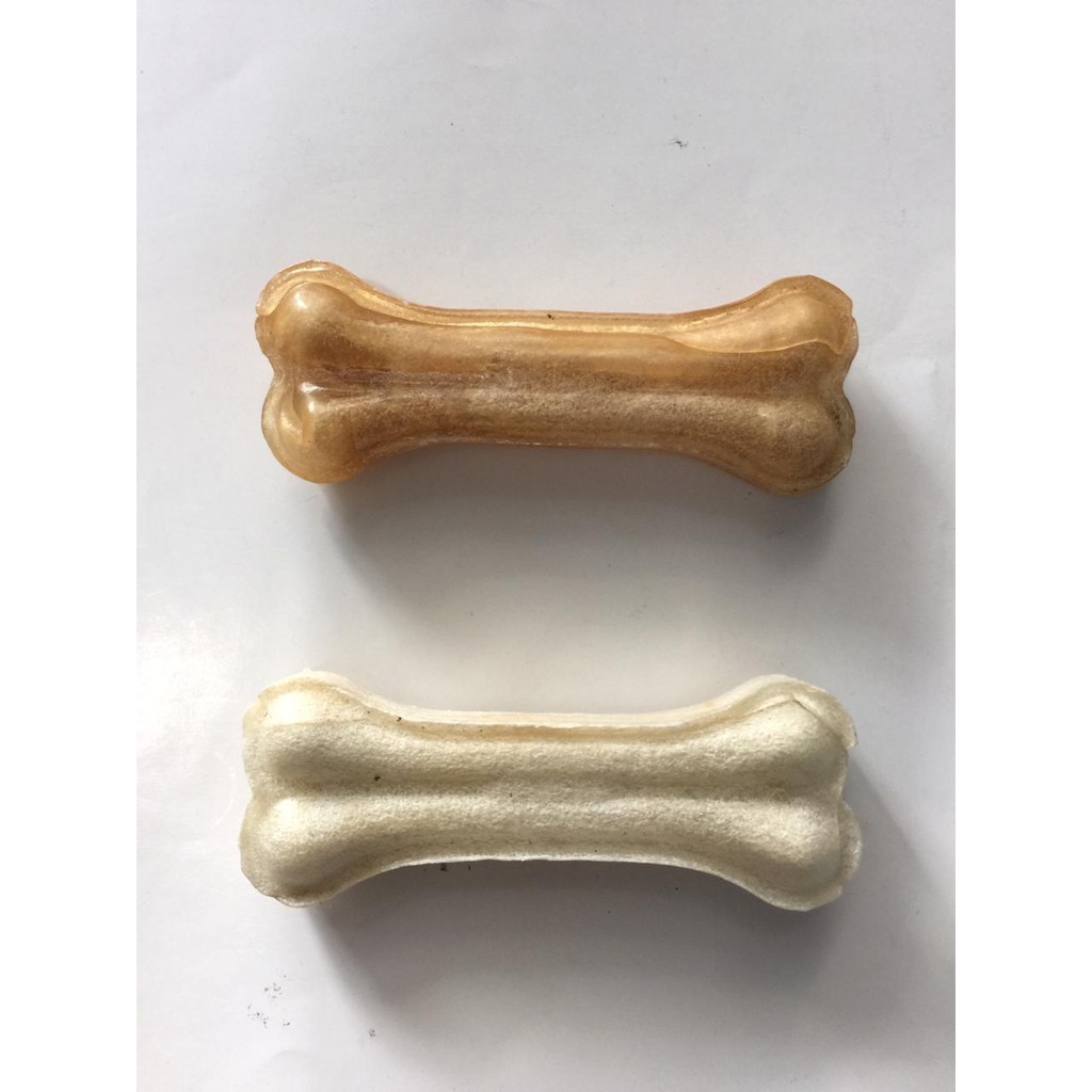 Tulang Pressed Bone 3&quot; Natural n WHITE
