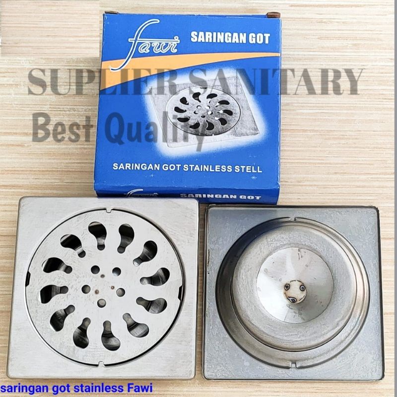 floor drain stenlies/saringan pembuangan saluran kamar mandi